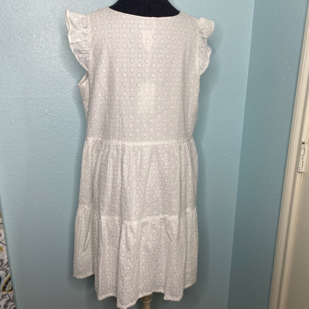 NWT Joie White Eyelet Mommy & Me Dress - Picture 3 of 13